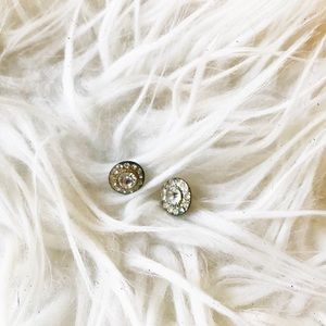 Faux diamond studs